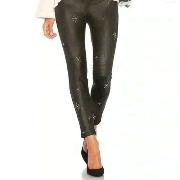 Free People Black Star Embellished
Studded Pants Leggings Size 28 NEW W/TAG - Picture 2 of 4